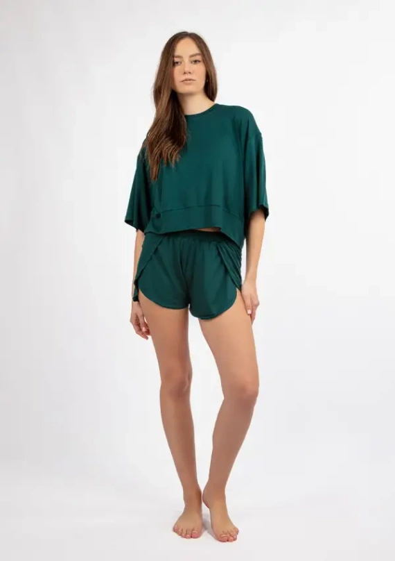 DK-K-B19 Дамски бамбуков комплект Dkaren - зелен