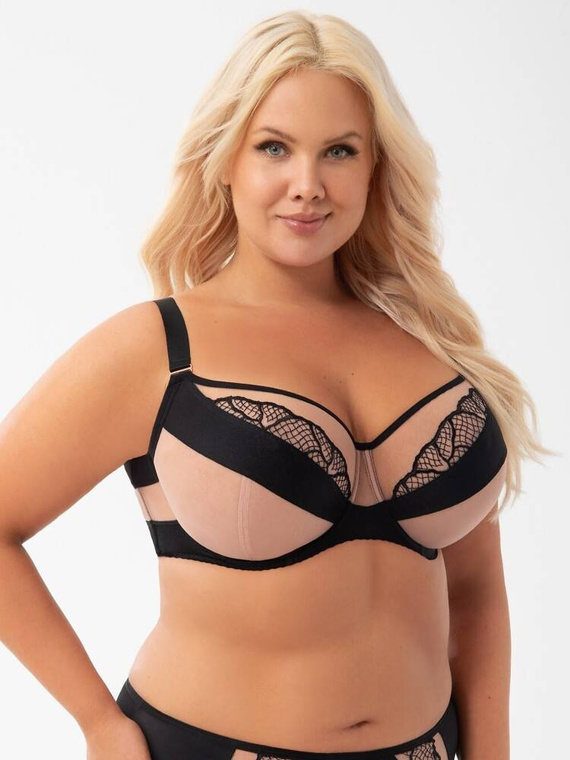 Gorsenia K 921 Davika Мек черен сутиен