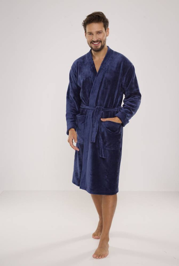 391 Мъжки халат за баня Hugo De lafense - деним
