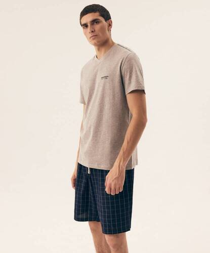 42618 Мъжка пижама Henderson Premium за общежитие - сива