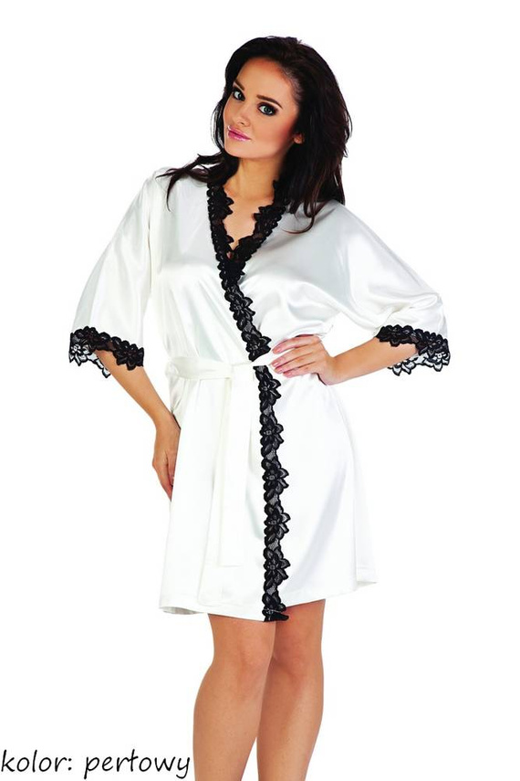 929 Kleoree Дамски халат De Lafense - перла