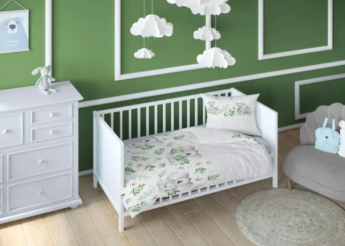 3269 Памучно детско спално бельо A Land of Dreams Karo koala