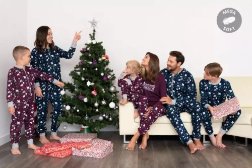 Детска пижама Sid Италианска мода - бордо принт 