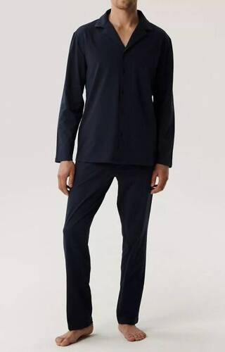 BNMP-001 Мъжка пижама с дълъг ръкав Atlantic - тъмносиня