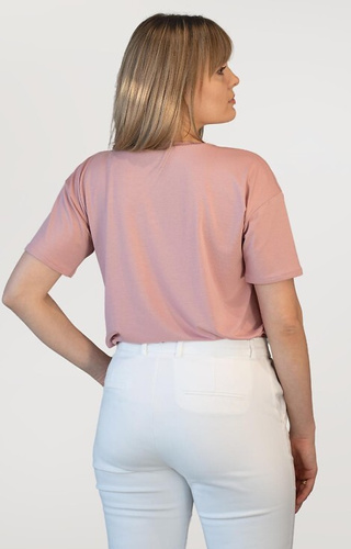 Блуза с къс ръкав Patty Babell - розова