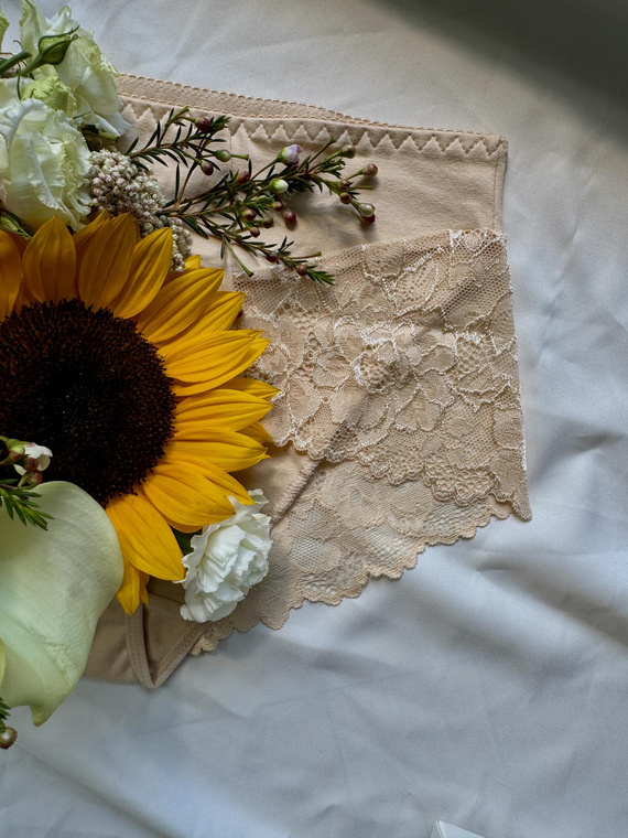 530 Iness Панталони с висок ръст De lafense - бежов