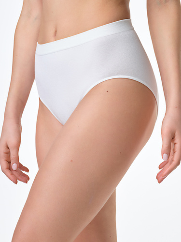 Spiman NATURE Bianco Бамбукови бикини с висока талия, дишащи и удобни