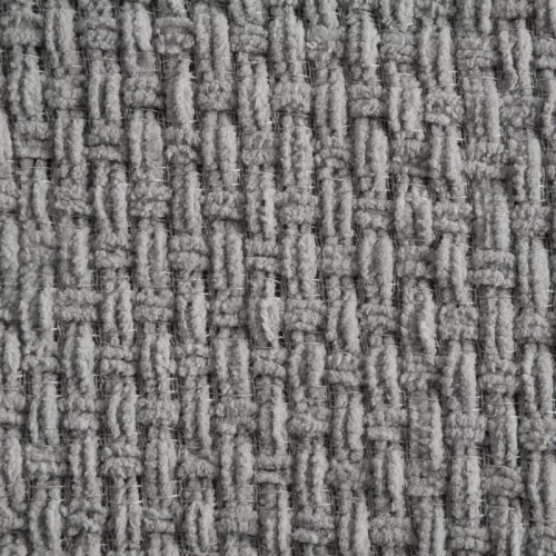 Сузи Одеяло, шалте, плетено с ресни, европерде, сиво