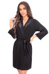 черен халат за баня