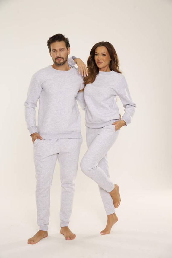 813 Indigo Мъжки спортен костюм от De Lafense - светъл меланж