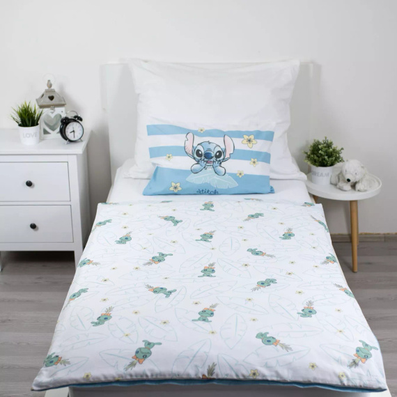 Jerry Fabrics Памучно спално бельо Lilo & Stitch Tropical Hugs 100x135 40x60