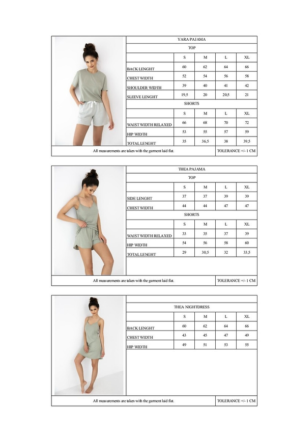 Пижама Thea Sensis khaki – летен дамски комплект с презрамки