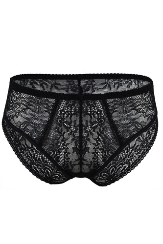 19237 Fancy Milano Panties Black – дантелени, чувствени дамски бикини
