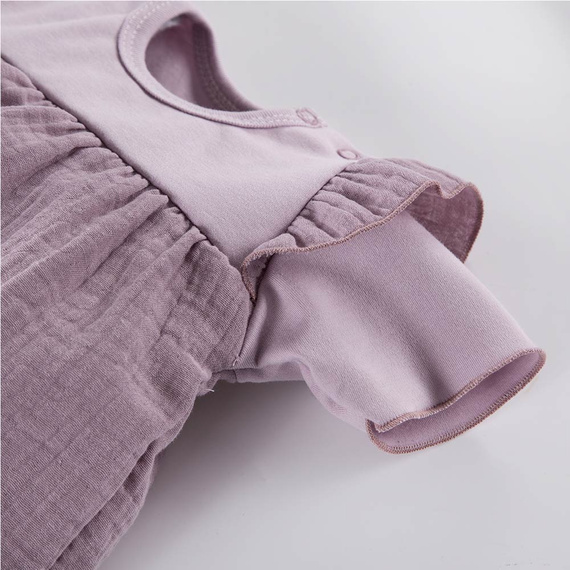 Botanic Sukienko-body z krótkim rękawem Eevi - wrzos