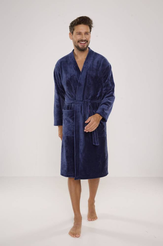391 Мъжки халат за баня Hugo De lafense - деним