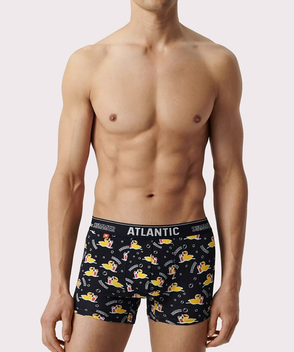 2MHH-007/25 Мъжки боксерки Atlantic - морско синьо-розово