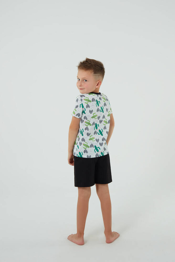 Детска пижама Picos Италианска мода - принт/черно 