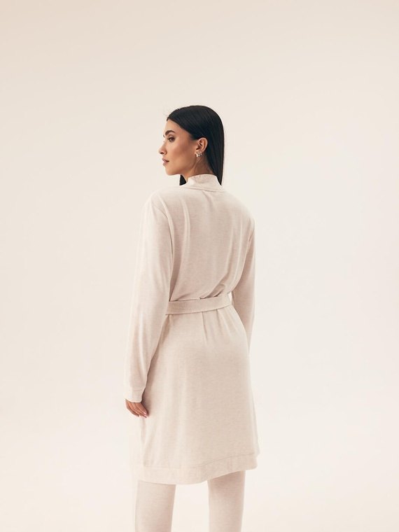 43014 Дамски халат Boar Henderson - кремав