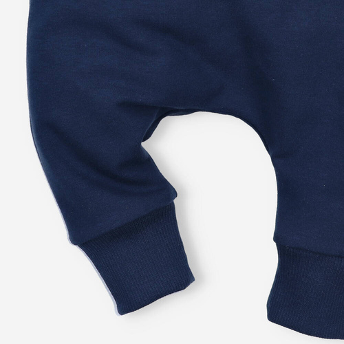 ABN-4518/GRASnini Спортен панталон от органичен памук, тъмносин