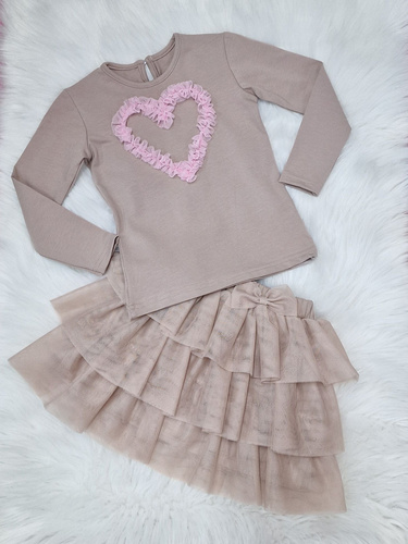 Бежова пола от тюл Mia Bambarillo