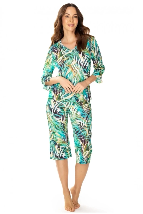 86656 Малага Дамска пижама Чайка зелена