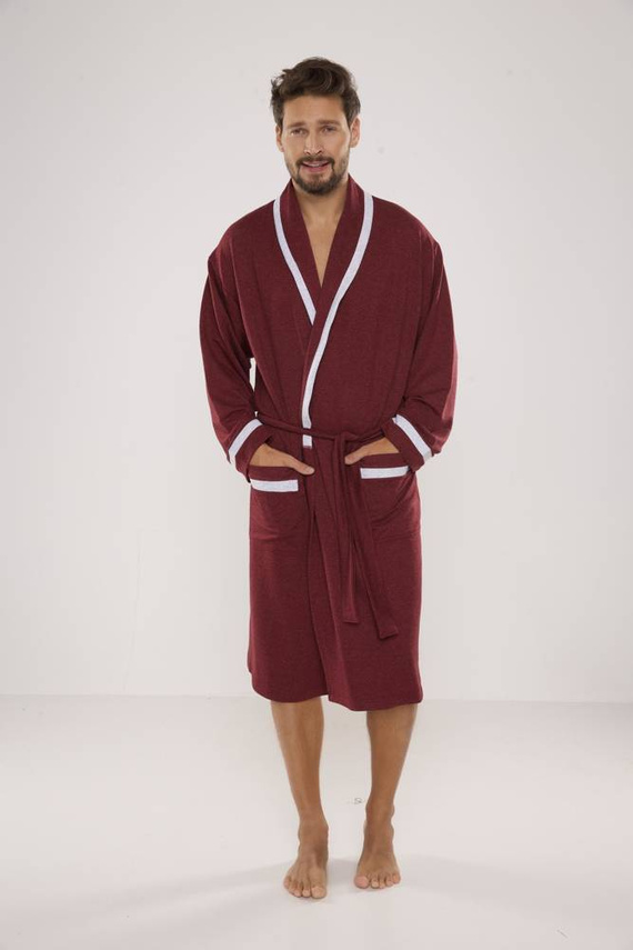 564 Мъжки халат Bruno De Lafense - бордо