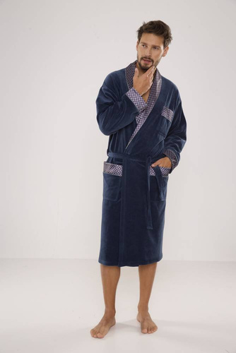 773 Мъжки форекс халат за баня Bonjour - деним