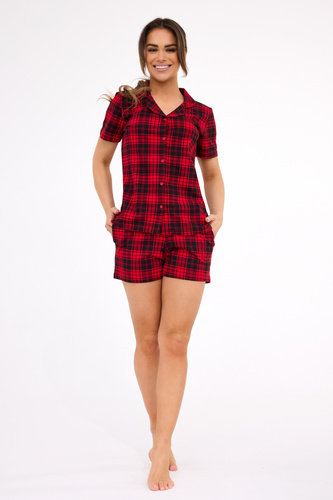 346/424 Дамски пижамен комплект Tracy 2 Cornette – къс ръкав и панталон, памук