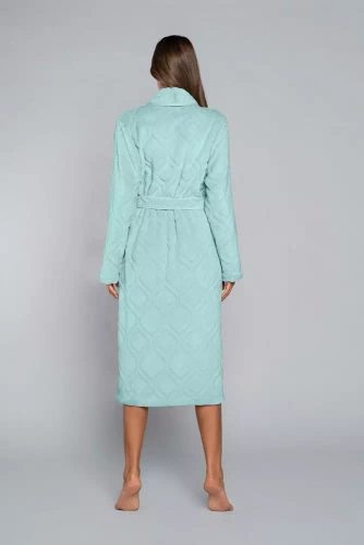 Morena Дамски халат от полар Италианска мода - мента