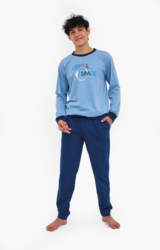 998/57 Младежка пижама Cornette F&Y – памук, дълъг ръкав, панталон