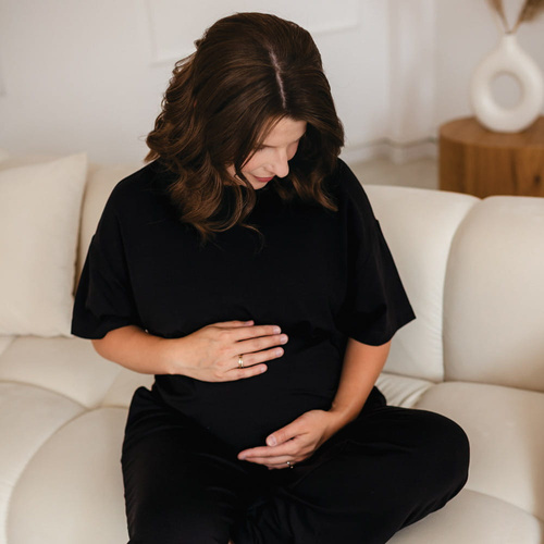 Дамска oversize тениска Eevi for Women – памук и модал | Минималистичен стил, произведено в Полша