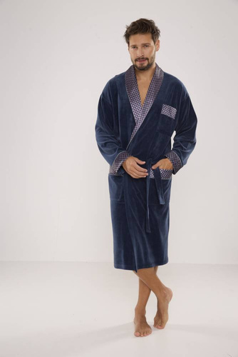 773 Мъжки форекс халат за баня Bonjour - деним