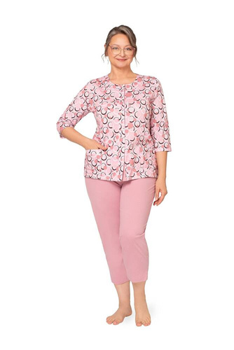 201 Дамска пижама Maria II Martel - мръсно розово 26