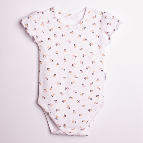 Боди за момиче Nicol 220095 с къс ръкав, памук, нежни цветенца