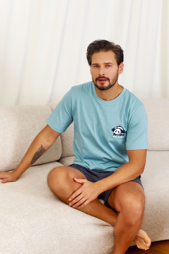 7232 Мъжка пижама Doctor Nap - ледено синьо