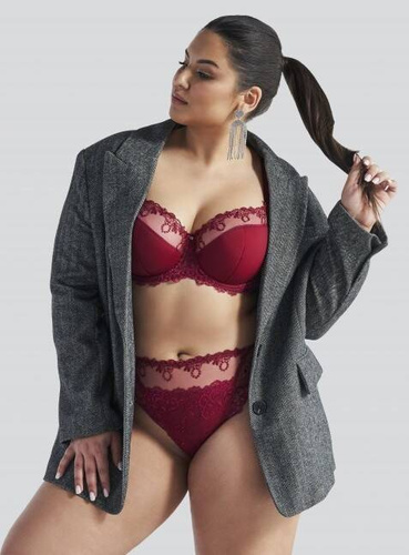 1030 Ava рубинен полуподплатен сутиен