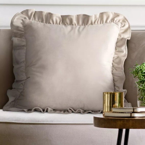 Калъфка Brenda 45x45 салвия кадифе Eurofirany с къдри beige