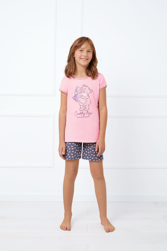 Пижама за момичета Lotte Италианска мода - розово/принт 