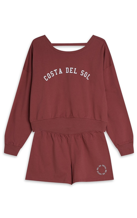 42772 Дамска пижама Nimes Homewear Henderson - кафява