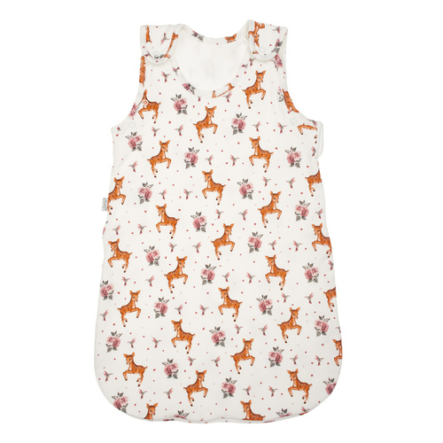 216043 Бебешки спален чувал Lala Nicol – 100% памук, шарка на елени и птици