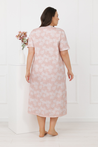 Дамска нощница Eleni Italian Fashion 100% памук, къс ръкав