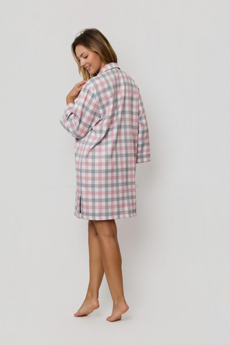 Дамска риза Stella KG80 Mefemi by Nipplex – елегантна карирана риза от висококачествена материя, дълъг ръкав, копчета, странични цепки