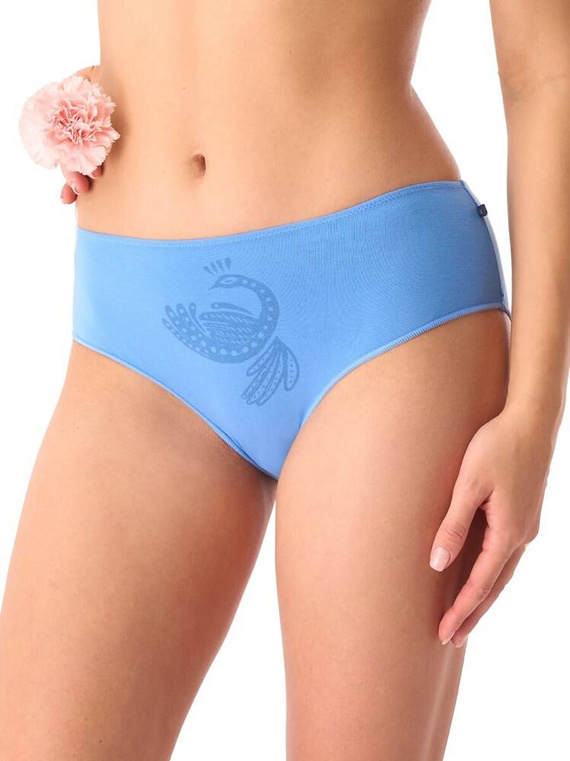 LPC 556 A'2 Дамски слипове 2 пакета Key бяло синьо