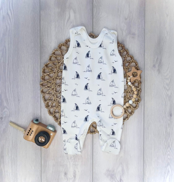 Бебешки ританки Mamatti SC16030 Корабчета – памучни ританки за бебе