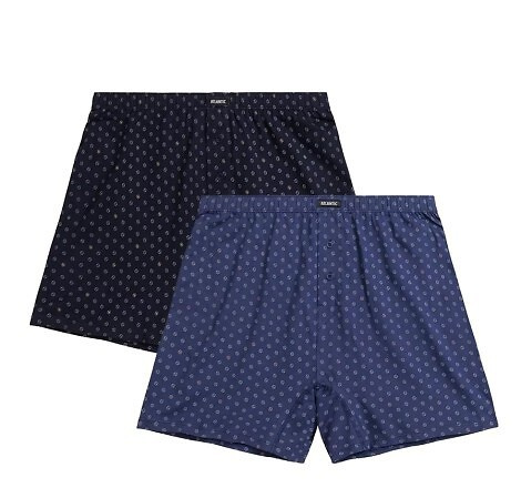 2MBX-069 Bokserki męskie Atlantic -granatowy-niebieski