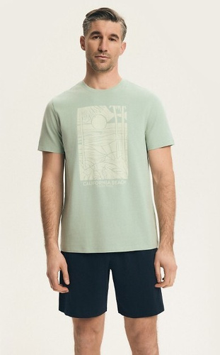 Мъжка пижама 44503 Brook Henderson 100% памук, къс ръкав