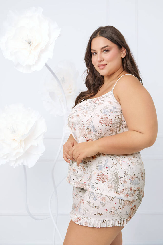 Solita Дамска пижама с къси панталони Италианска мода - принт 