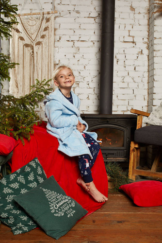 Misti Детски халат за момичета Италианска мода - син