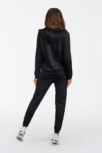 Roma Дамски суитшърт с качулка Italian Fashion - черен