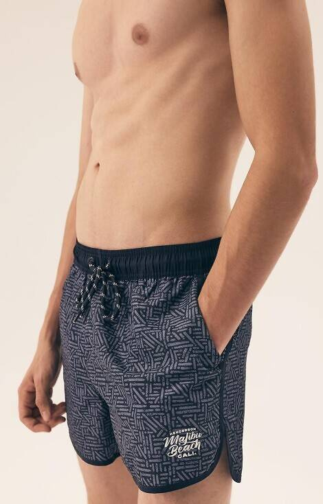 42612 Необработени мъжки бански гащи Henderson - тъмносин
